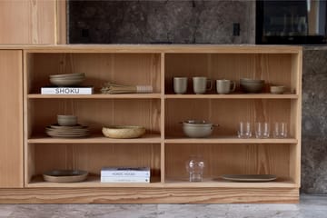 Shoku serving plate 18x34 cm - Warm Brown - Villa Collection