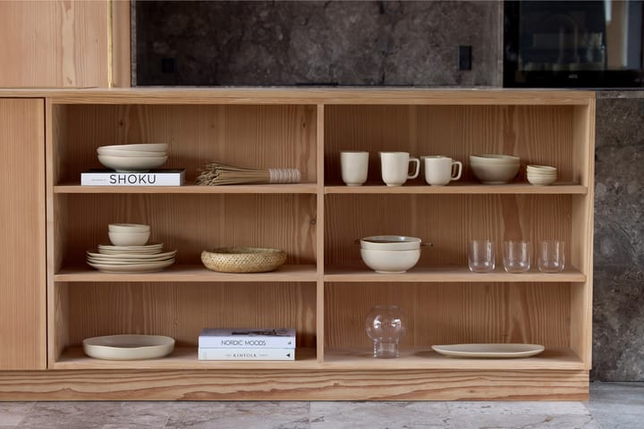 Shoku serving platter Ø28 cm, Beige Villa Collection