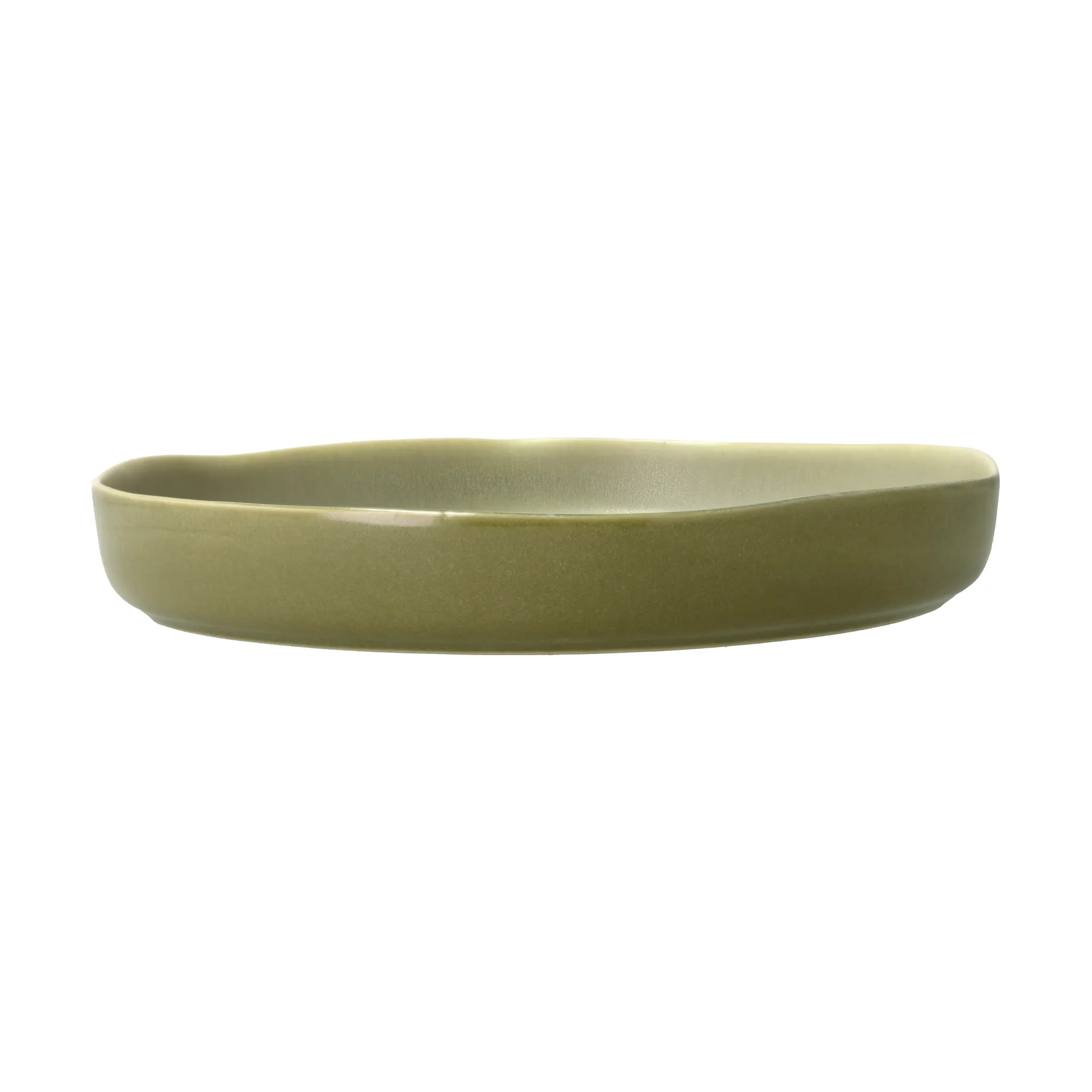 Shoku serving platter Ø28 cm, Pure Green Villa Collection