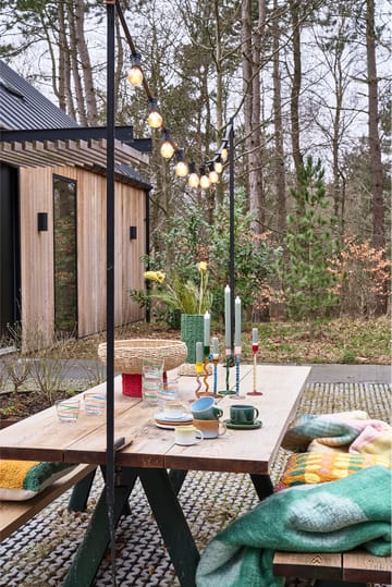 Styles candlestick 19,6 cm - Green-amber - Villa Collection