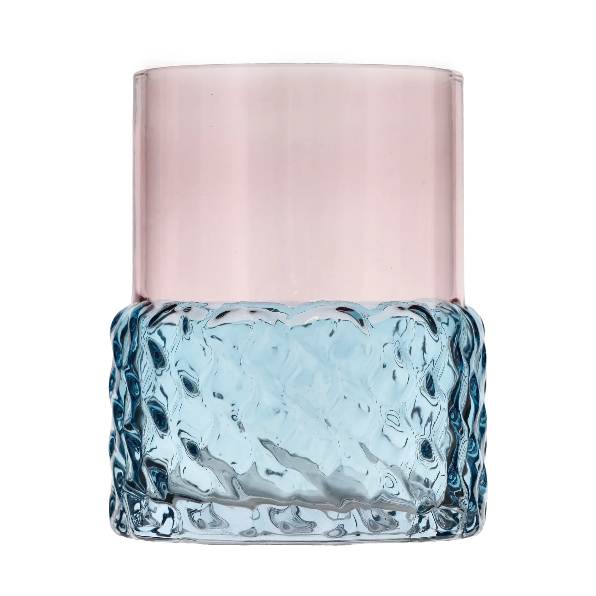 Styles tealight holder Ø7.7x10 cm, Blue-pink Villa Collection