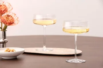 Afina champagne coupe glass - Transparent, 12 cl, 4-pack - Villeroy & Boch