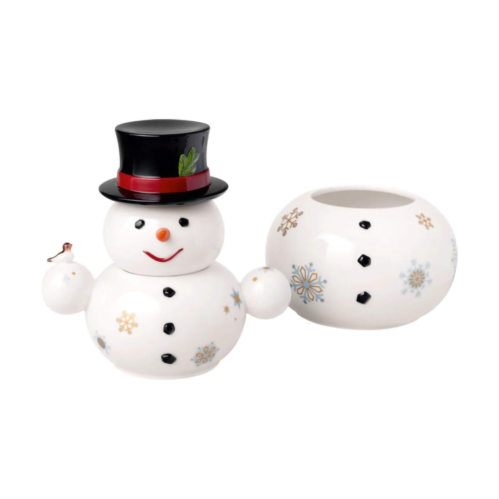 Christmas Toy's Memory snowman jar 4 pieces, White Villeroy & Boch