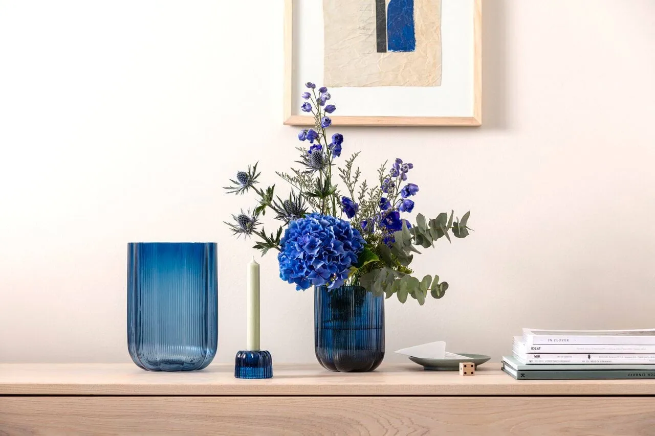 Fleur 2-in-1 candle holder, Bleu, Ø6.3 cm Villeroy & Boch