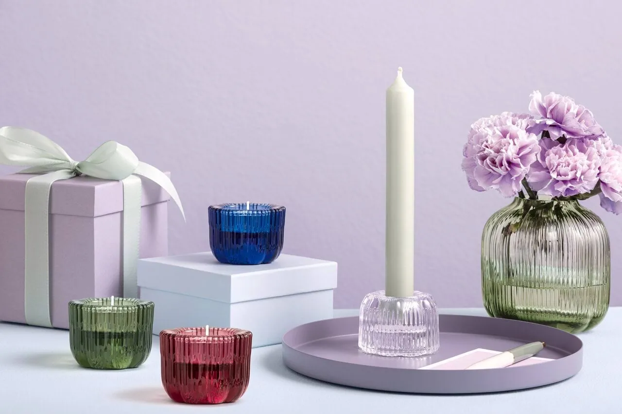 Fleur 2-in-1 candle holder, Cassis, Ø6.3 cm Villeroy & Boch