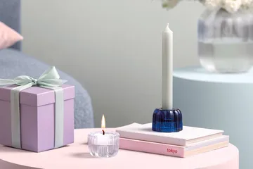 Fleur 2-in-1 candle holder - Transparent, Ø6.3 cm - Villeroy & Boch