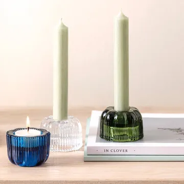 Fleur 2-in-1 candle holder - Vert, Ø6.3 cm - Villeroy & Boch