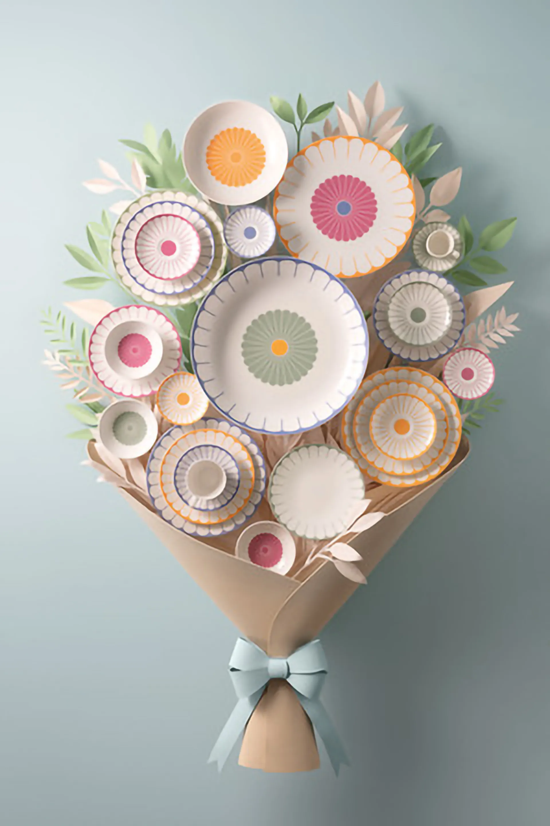 Fleur saucer for coffee cup Ø14.8 cm, White-green Villeroy & Boch