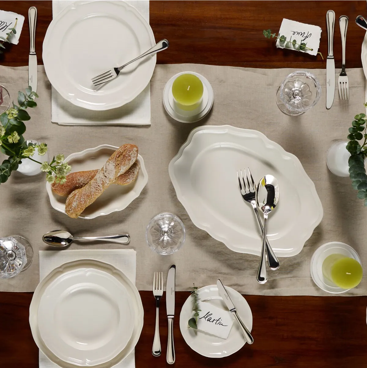 Manoir serving platter 37 cm, White Villeroy & Boch