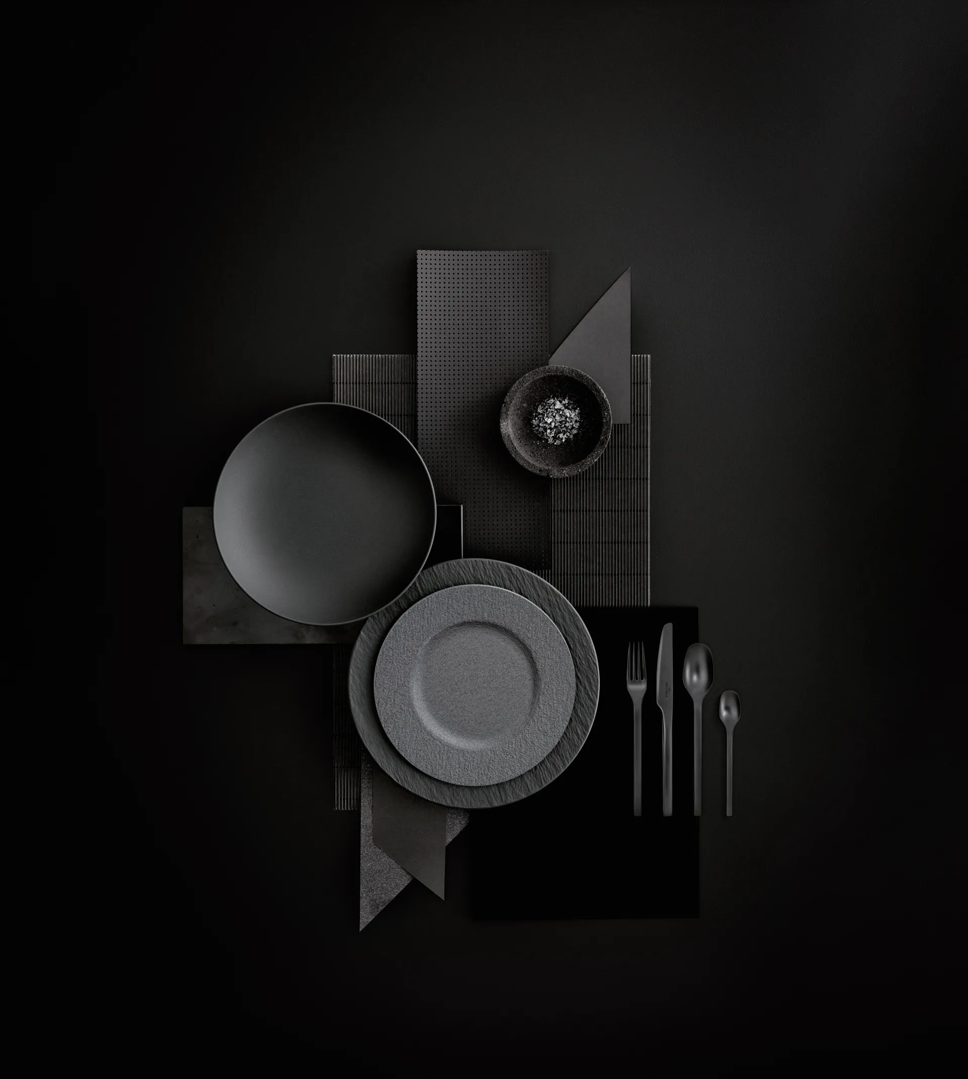 Manufacture Rock cutlery 16 pieces, Black Villeroy & Boch