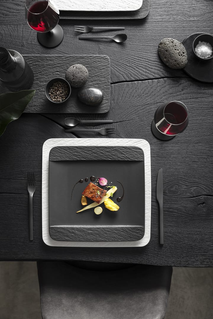 Manufacture Rock plate 28x28 cm, Black Villeroy & Boch