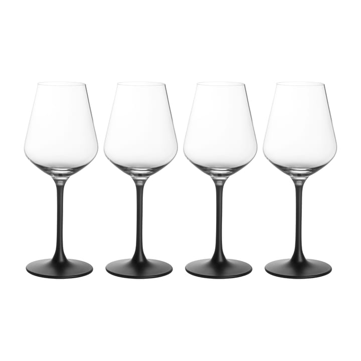 Manufacture Rock red wine glass 47 cl 4-pack, Clear-black Villeroy & Boch