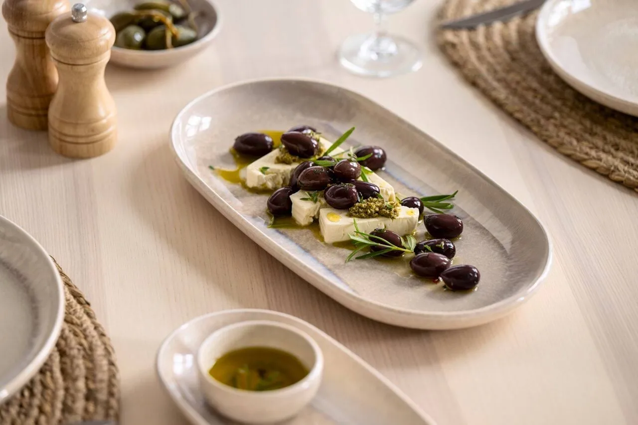 Perlemor Sand serving platter, Beige, 34x20 cm Villeroy & Boch