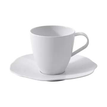 Pura cup with saucer - White, 2 pieces - Villeroy & Boch
