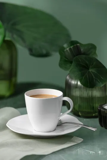 Pura cup with saucer - White, 2 pieces - Villeroy & Boch