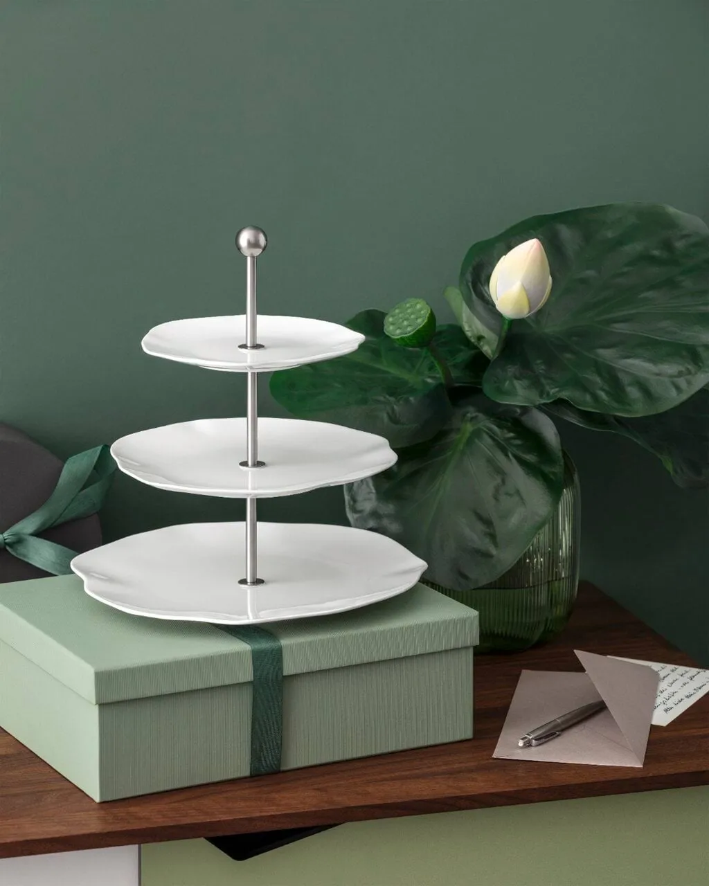 Pura tiered stand, White, 3 tiers Villeroy & Boch