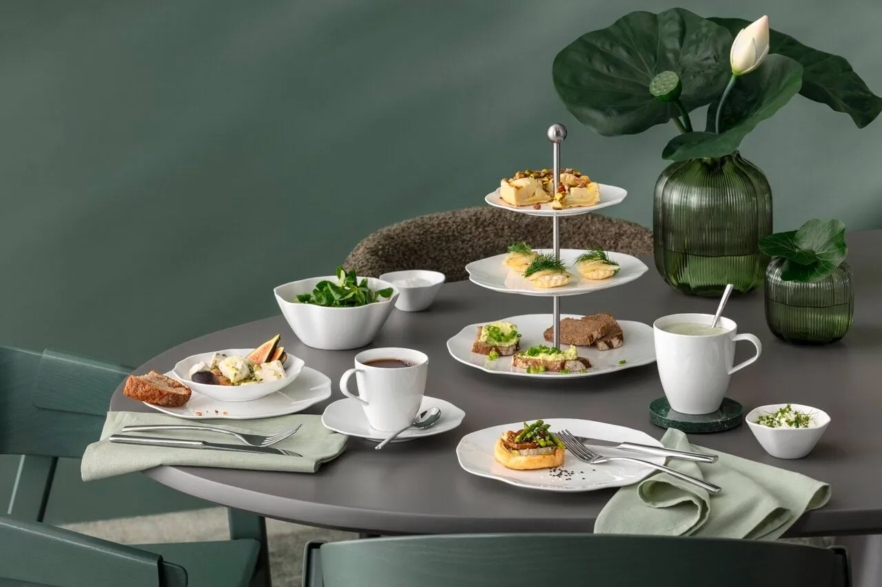 Pura tiered stand, White, 3 tiers Villeroy & Boch