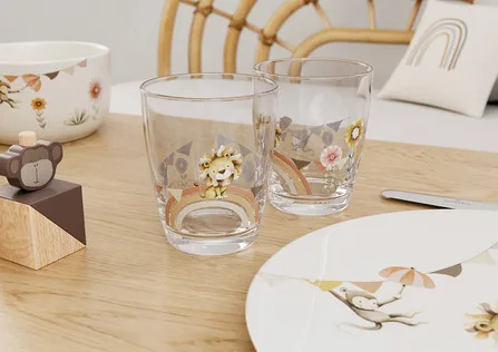 Roar like a Lion children's drinking glasses 15 cl 2-pack, Multi Villeroy & Boch