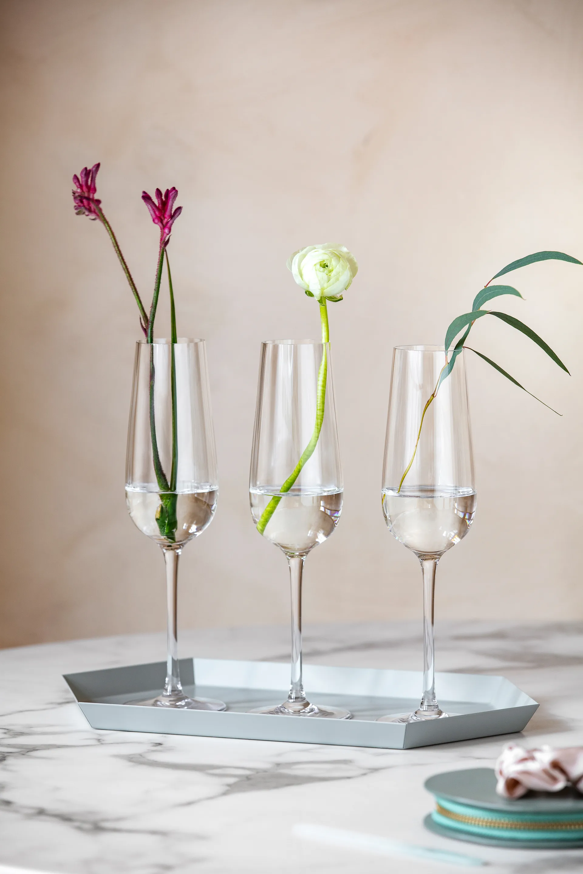 Rose Garden champagne glass 4-pack 29 cl, Clear Villeroy & Boch