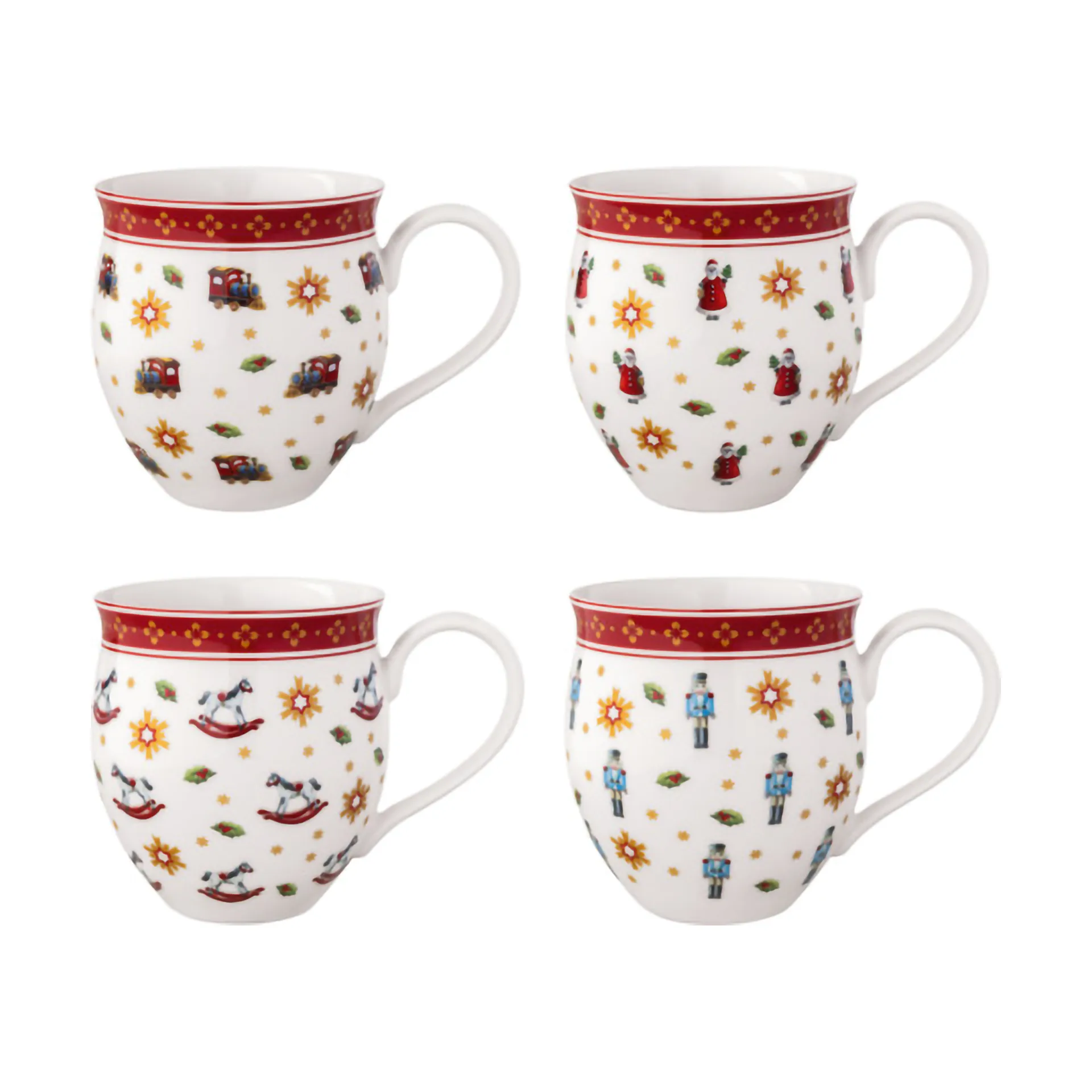 Toy's Delight cup 4 pieces, White-red Villeroy & Boch