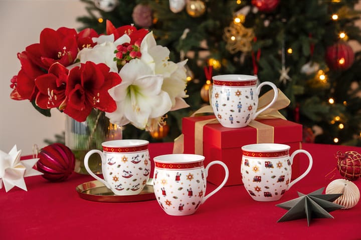Toy's Delight cup 4 pieces, White-red Villeroy & Boch