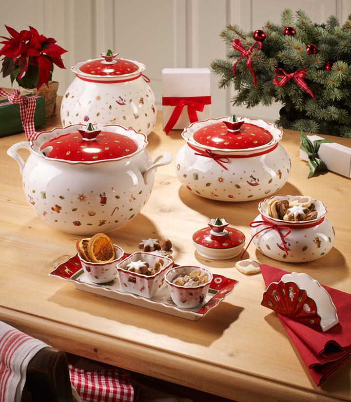 Toy's Delight jar with lid M 1.9 L, White-red Villeroy & Boch