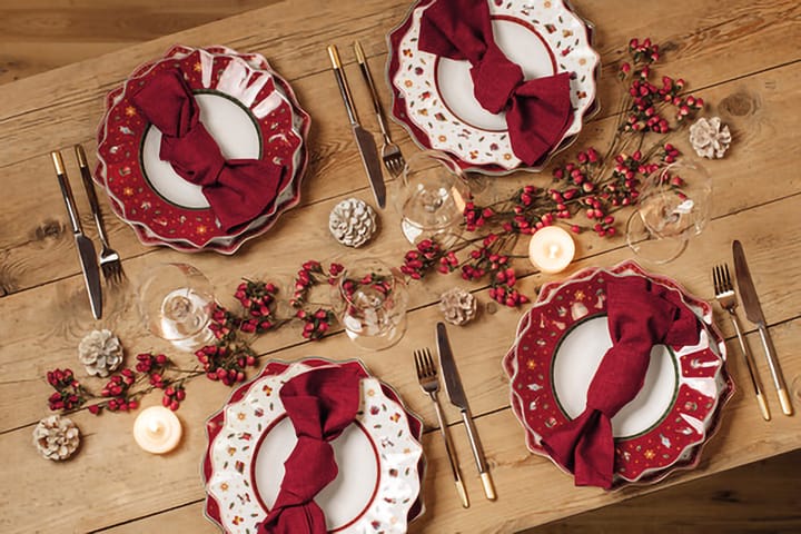 Toy's Delight Plate Ø28.4 cm, White-red Villeroy & Boch
