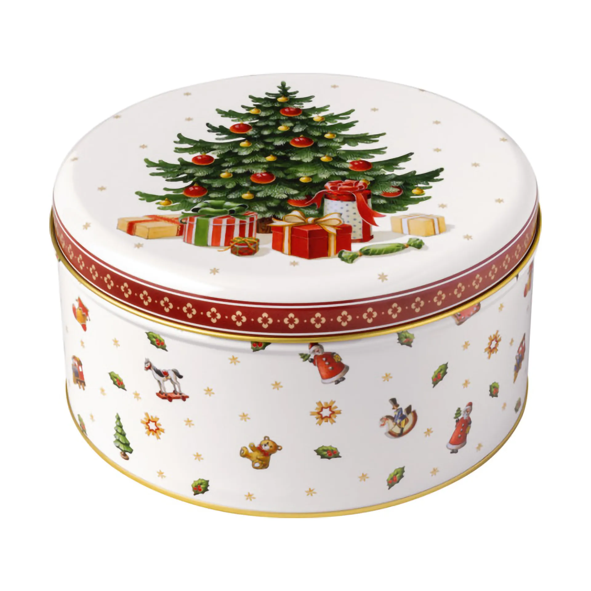 Winter Collage Accessories cookie tin 3-pack, White Villeroy & Boch