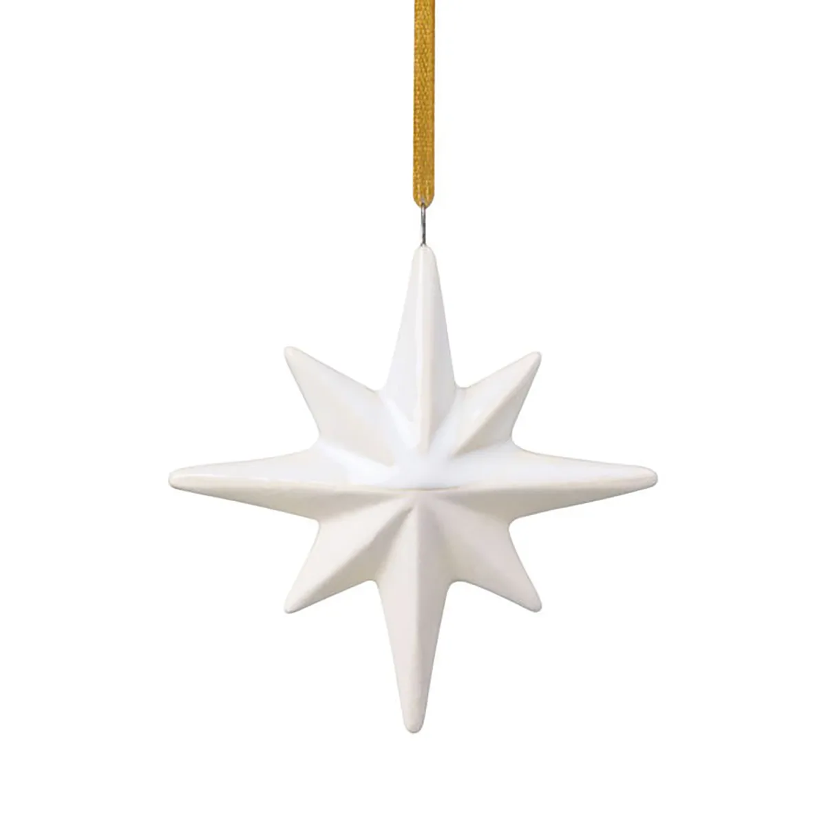 Winter Glow Christmas tree bauble star, White-beige Villeroy & Boch