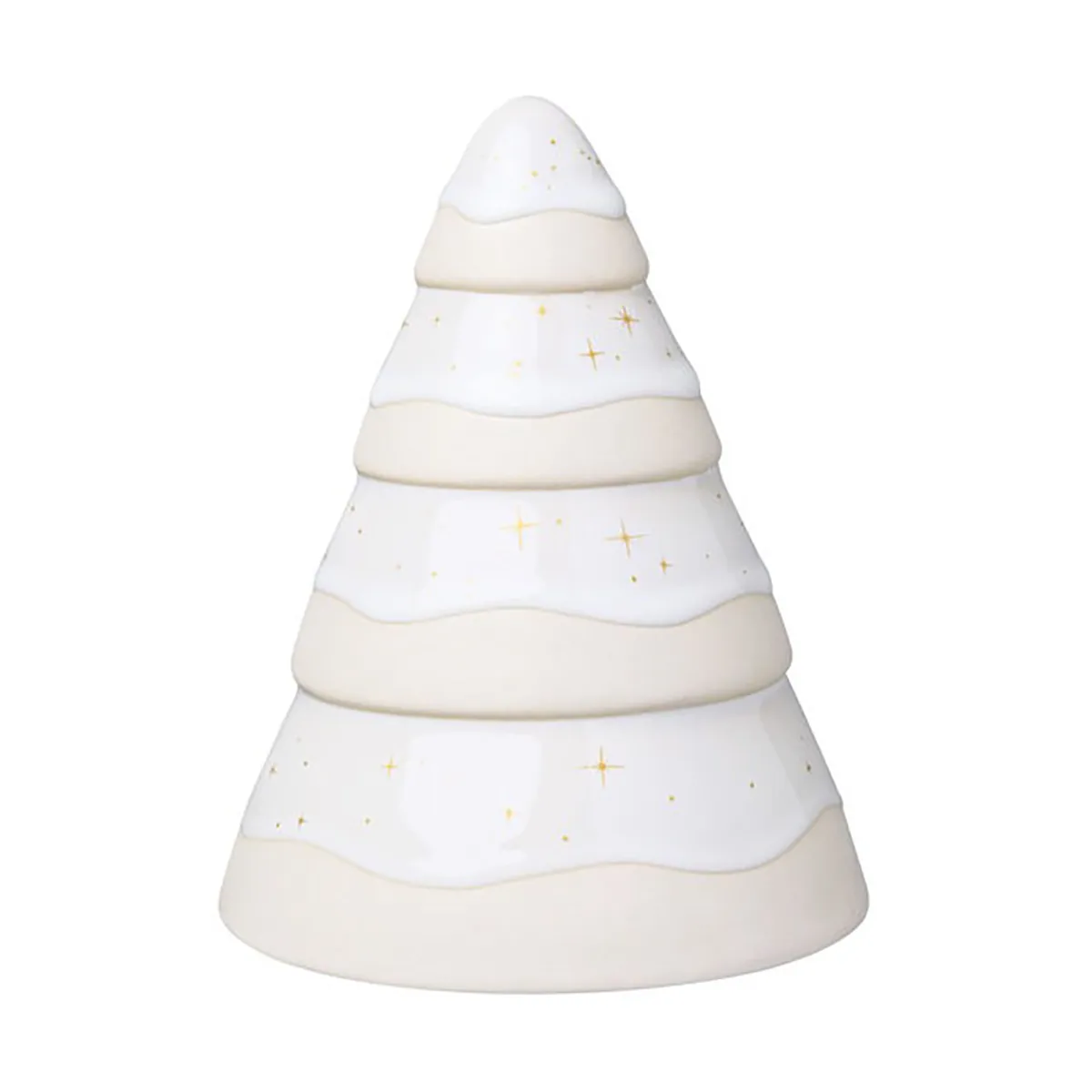 Winter Glow decoration Christmas tree 14 cm, White-beige Villeroy & Boch