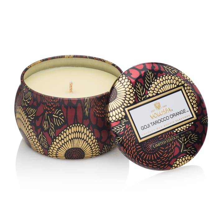 Decorative tin candle 25 hours, Goji & Tarocco Orange Voluspa