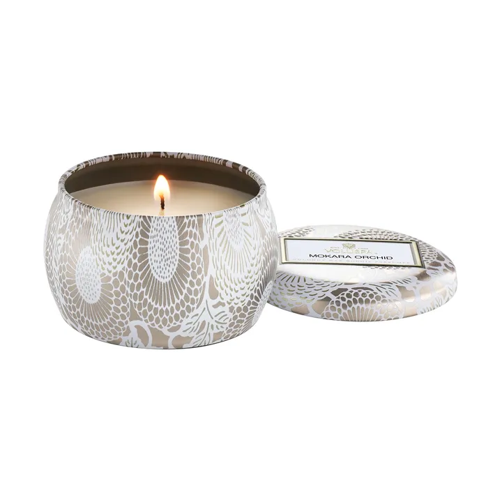 Japonica Mini Tin scented candle 25 hours - Mokara Orchid - Voluspa