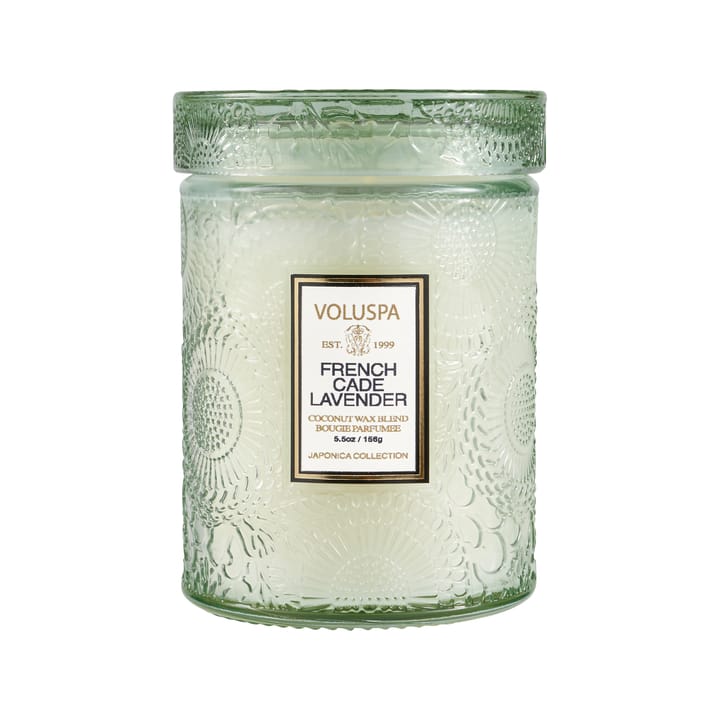 Japonica scented in glass jar 50 hours, french cade & lavender Voluspa