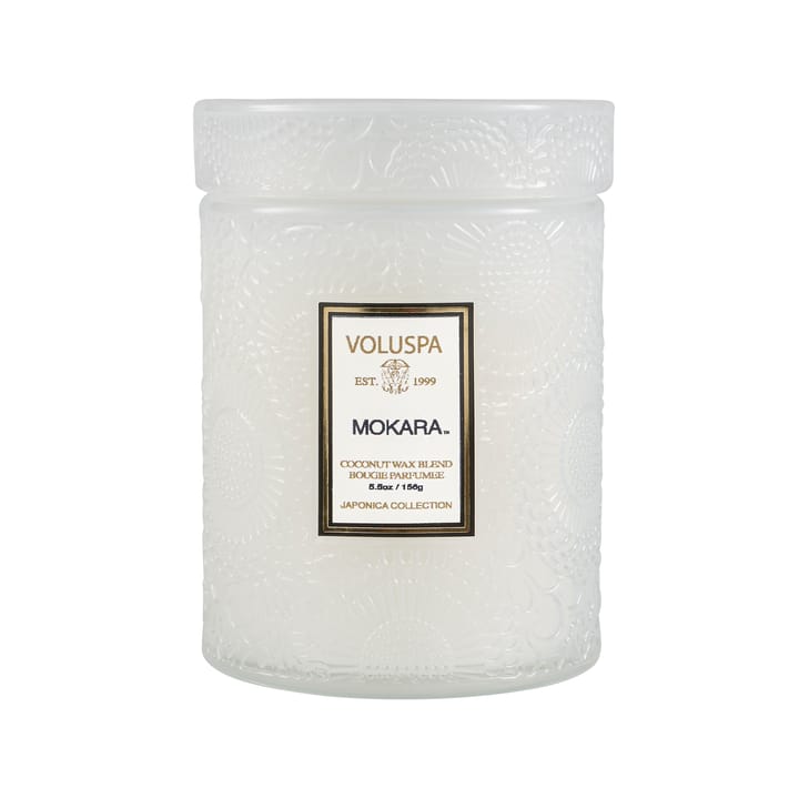 Japonica scented in glass jar 50 hours, mokara Voluspa