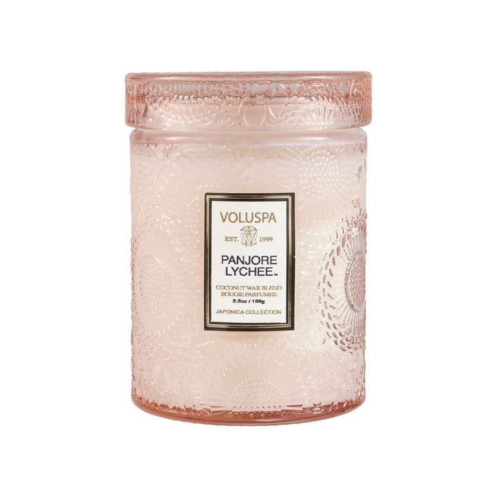 Japonica scented in glass jar 50 hours - panjore lychee - Voluspa