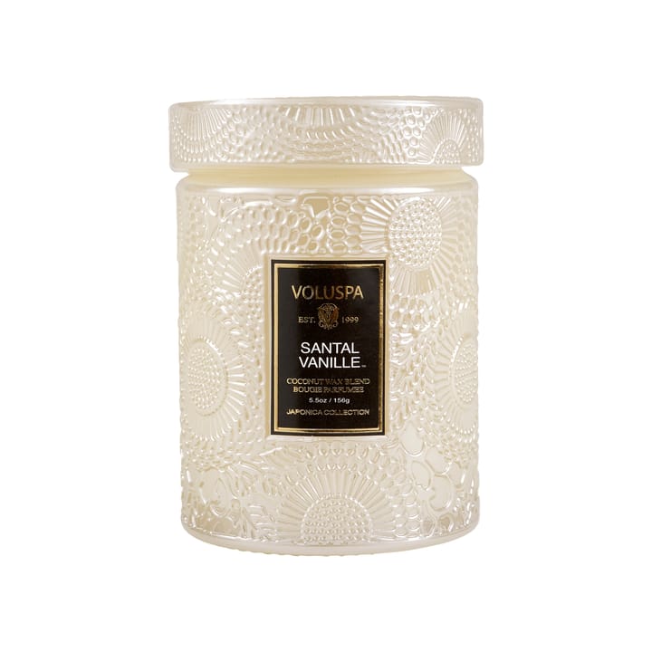 Japonica scented in glass jar 50 hours, santal vanille Voluspa