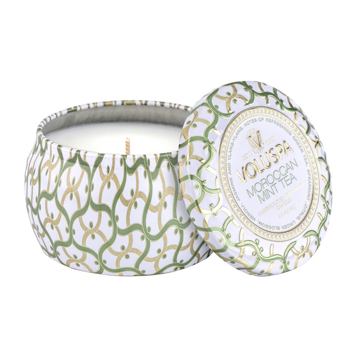 Maison Blanc Mini Tin scented 25 hours, Moroccan Mint Tea Voluspa