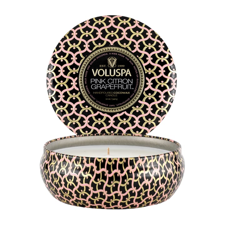 Maison Noir 3-wick Tin scented 40 hours - Pink Citron Grapefruit - Voluspa