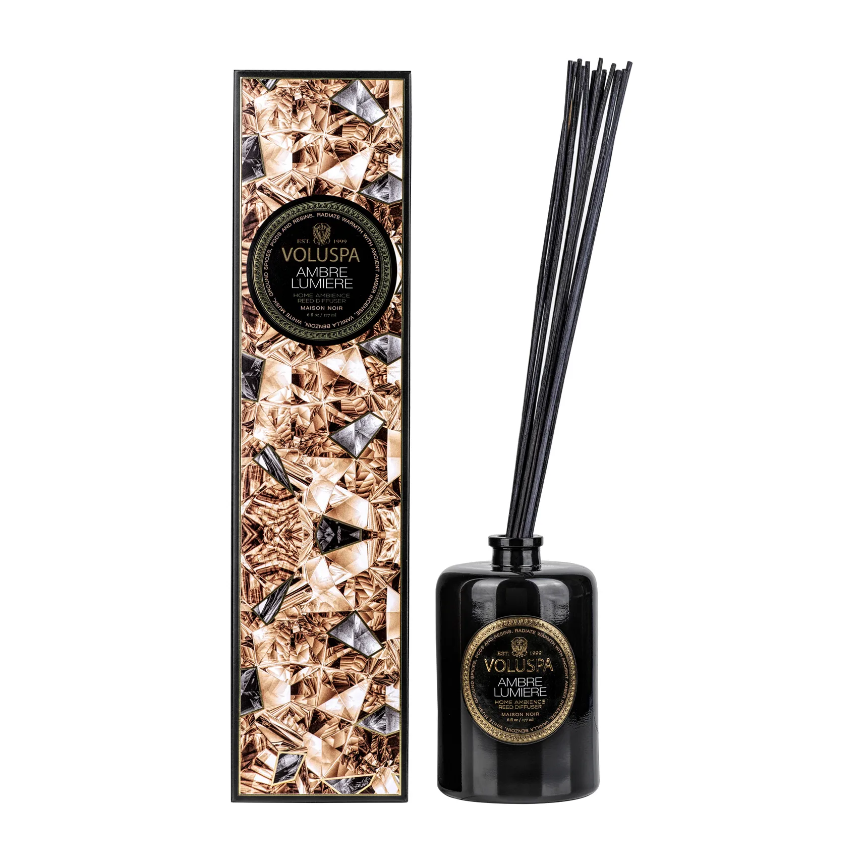 Maison Noir fragrance sticks 177 ml, Ambre Lumiere Voluspa