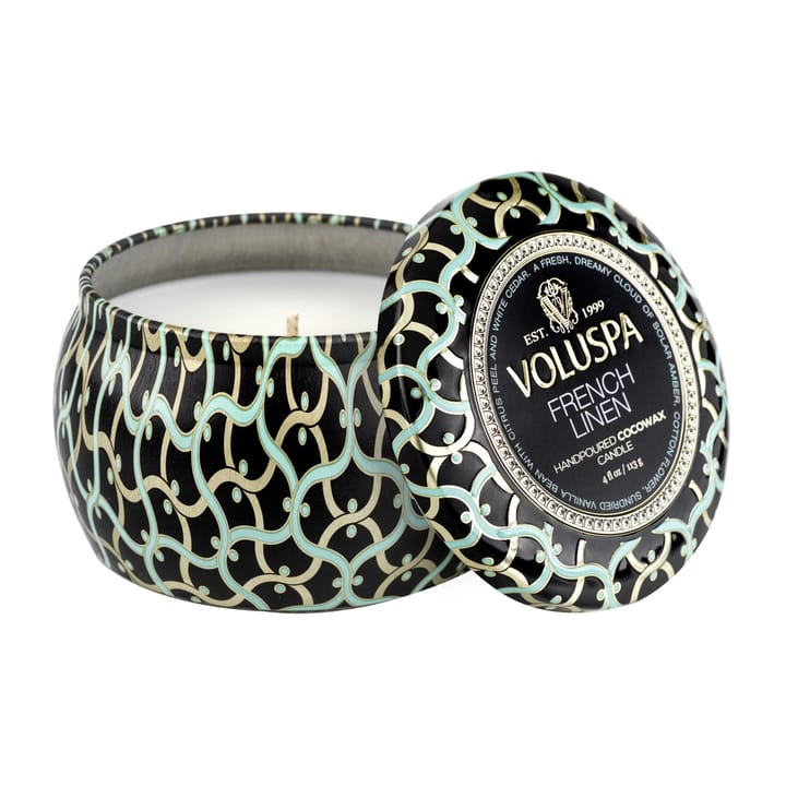 Maison Noir Mini Tin scented 25 hours, French Linen Voluspa