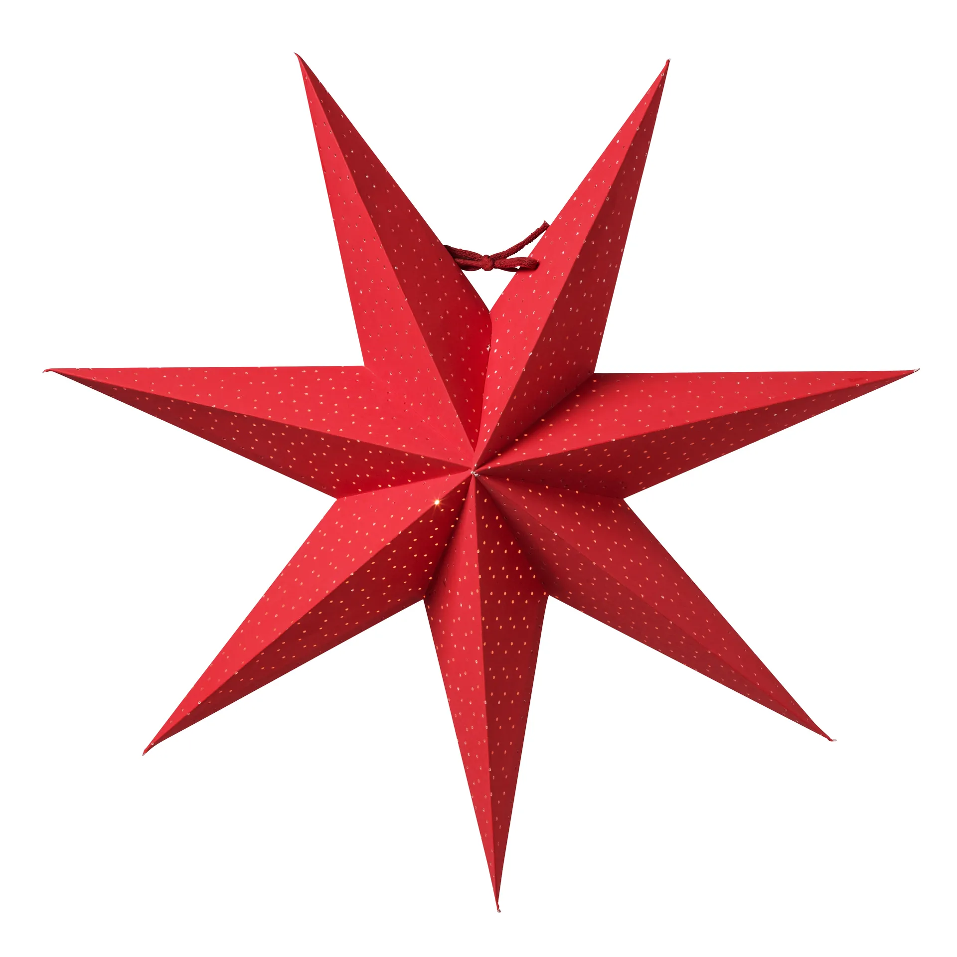 Aino Christmas star slim red, 44 cm Watt & Veke