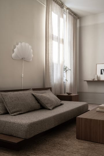 Anna wall lamp L 54 cm - White cotton - Watt & Veke