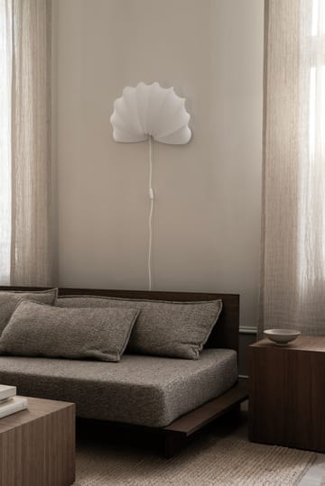 Anna wall lamp L 54 cm - White cotton - Watt & Veke