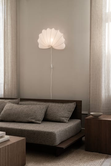 Anna wall lamp L 54 cm - White cotton - Watt & Veke