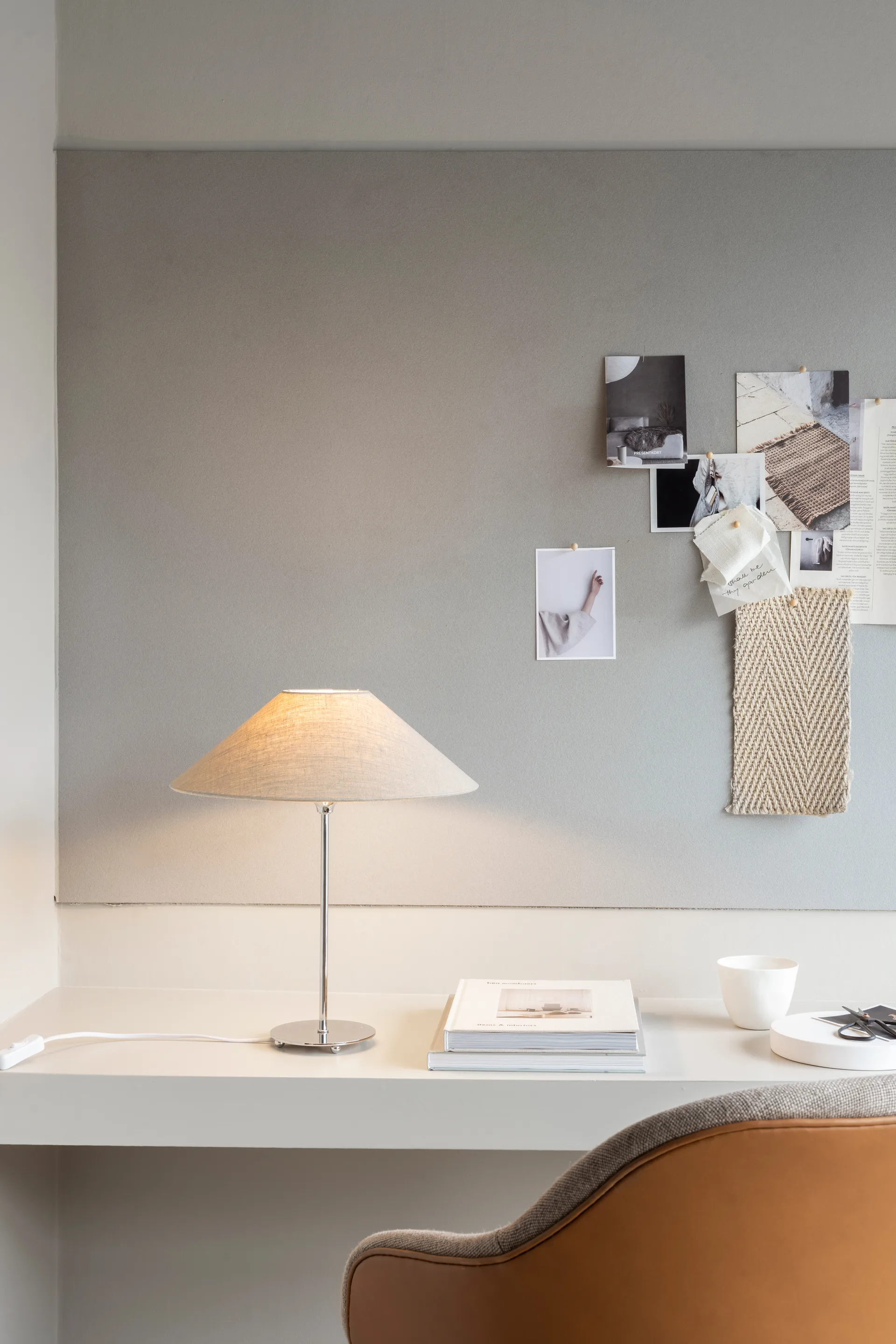 Basic flat lamp shade Ø36 cm, Natural Watt & Veke