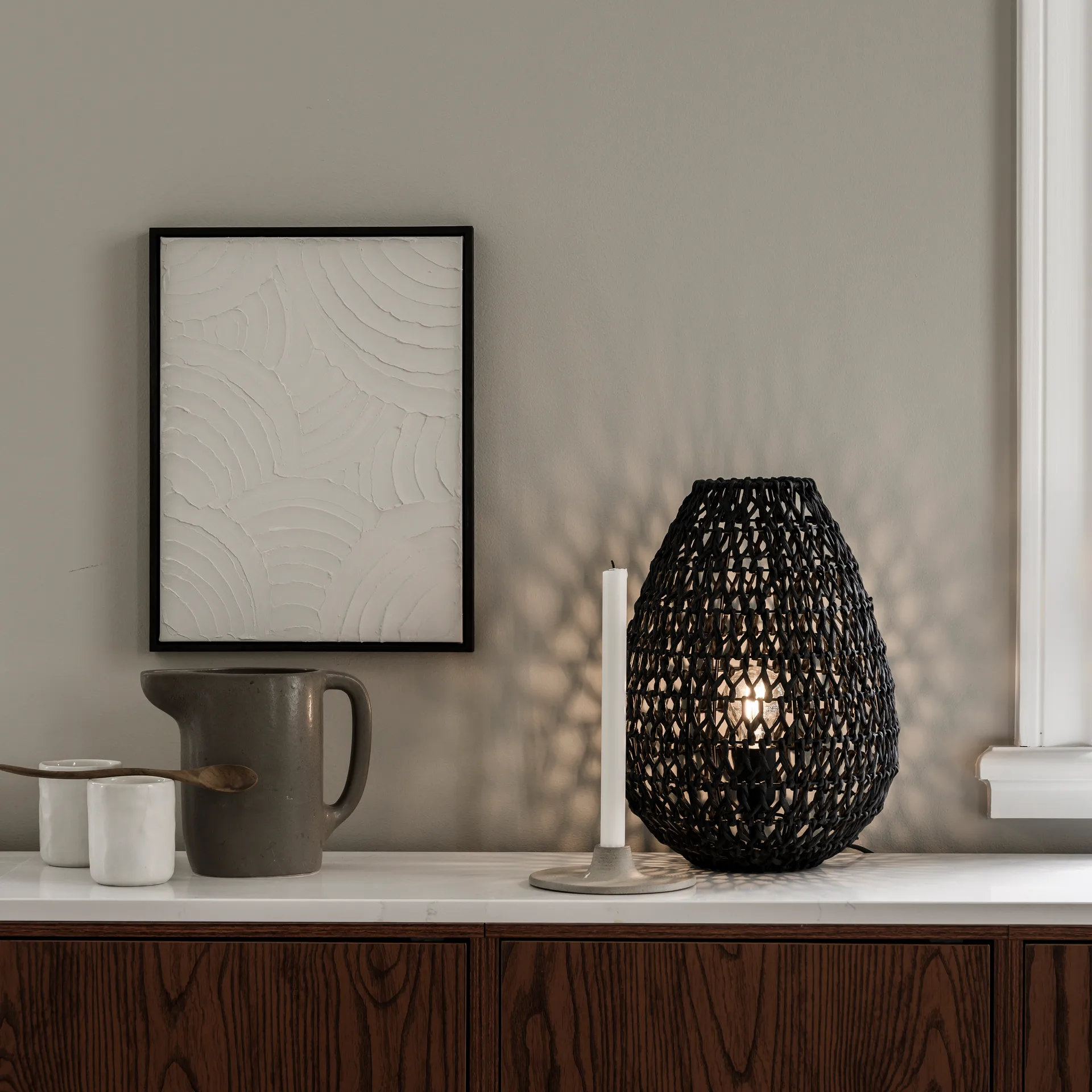 Buster table lamp Ø27 cm, black Watt & Veke