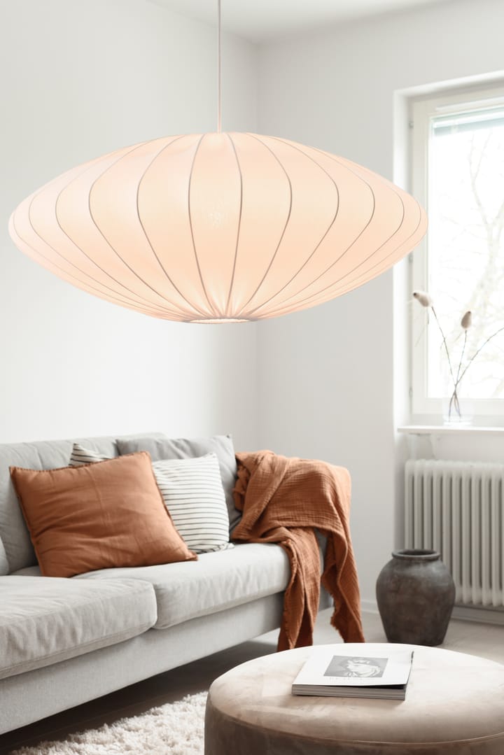 Ellipse lamp shade 80 cm cotton, White Watt & Veke
