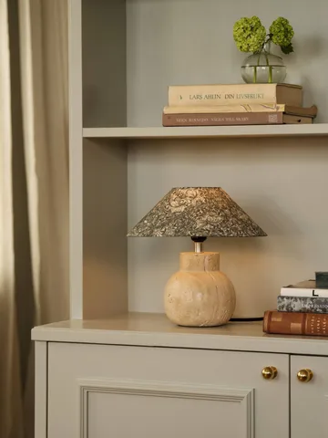 Flat shade lampshade - African marigold green, Ø30x9 cm - Watt & Veke