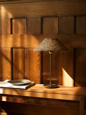Flat shade lampshade - Honeysuckle beige, Ø30x9 cm - Watt & Veke