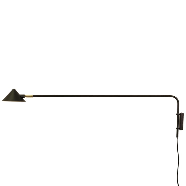 Kelly wall lamp long arm - Black-gold - Watt & Veke